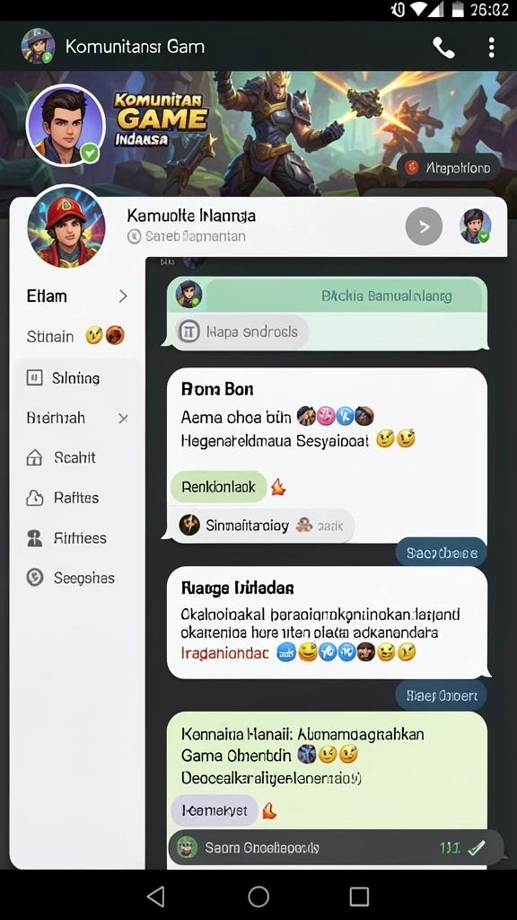 Tampilan awal permainan 8055 yang menarik.