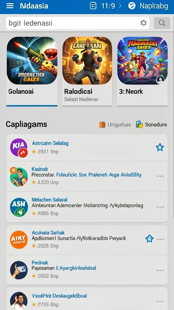 Screenshot menunjukkan tampilan antarmuka yang menarik.