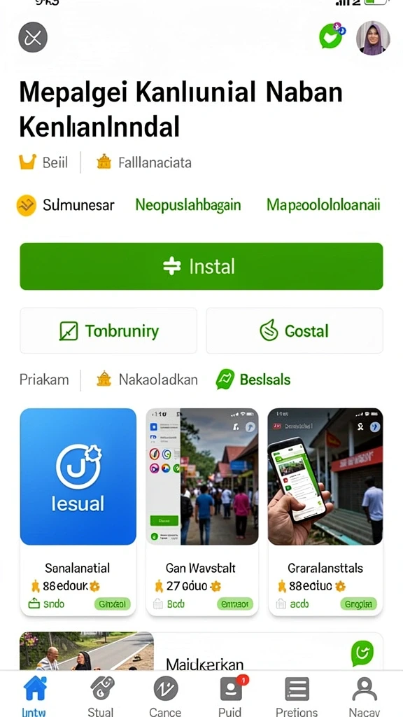 Tampilan antarmuka yang menarik dan user-friendly.