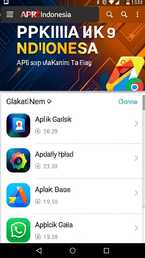 Tampilan awal yang menarik dan mudah dinavigasi.