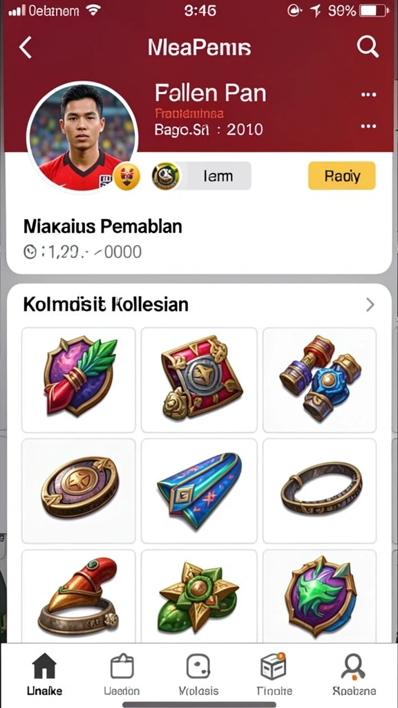 Interaksi sosial yang aktif dalam game.