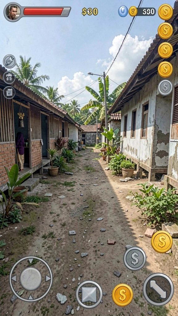 Tampilan grafis yang menakjubkan dalam permainan.