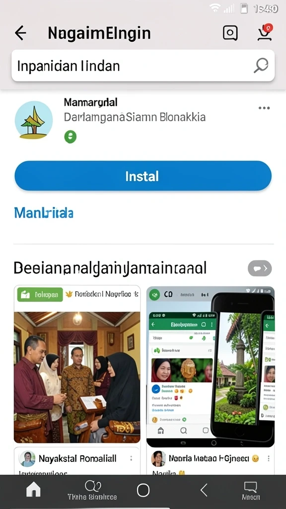 Tampilan antarmuka yang bersih dan menarik.