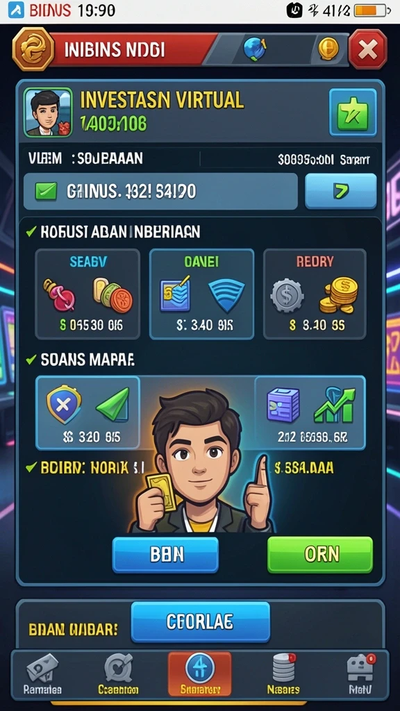 Tampilan menarik dari mesin slot klasik.