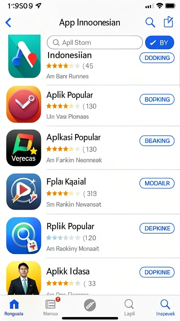Screenshot fitur reward dengan hadiah menarik.