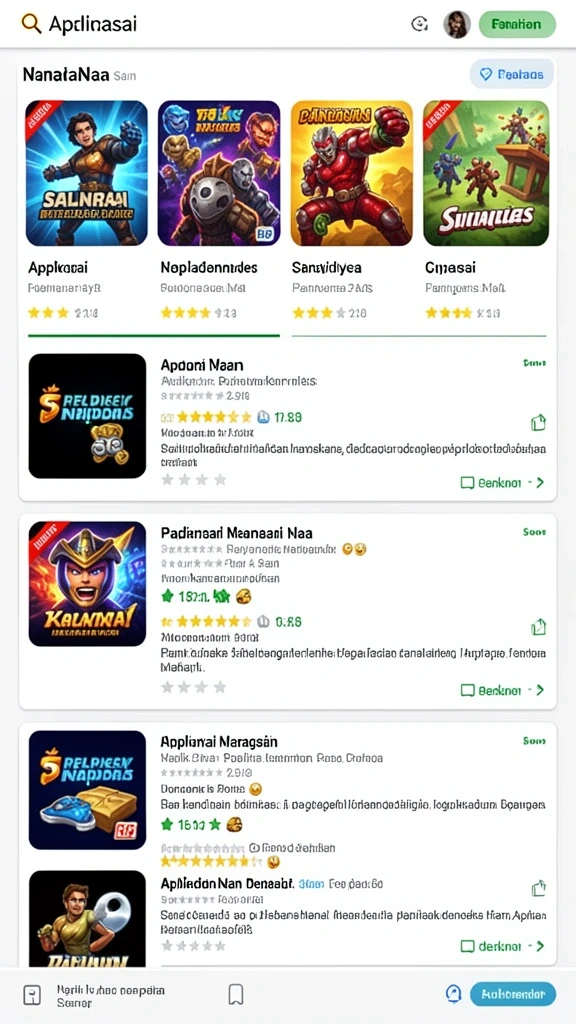Mode permainan seru dengan berbagai tantangan yang menantang.
