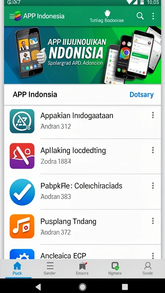 Antarmuka utama JUTA7 yang menarik dan mudah digunakan.