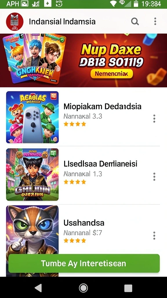 Tampilan awal yang menarik dan informatif.