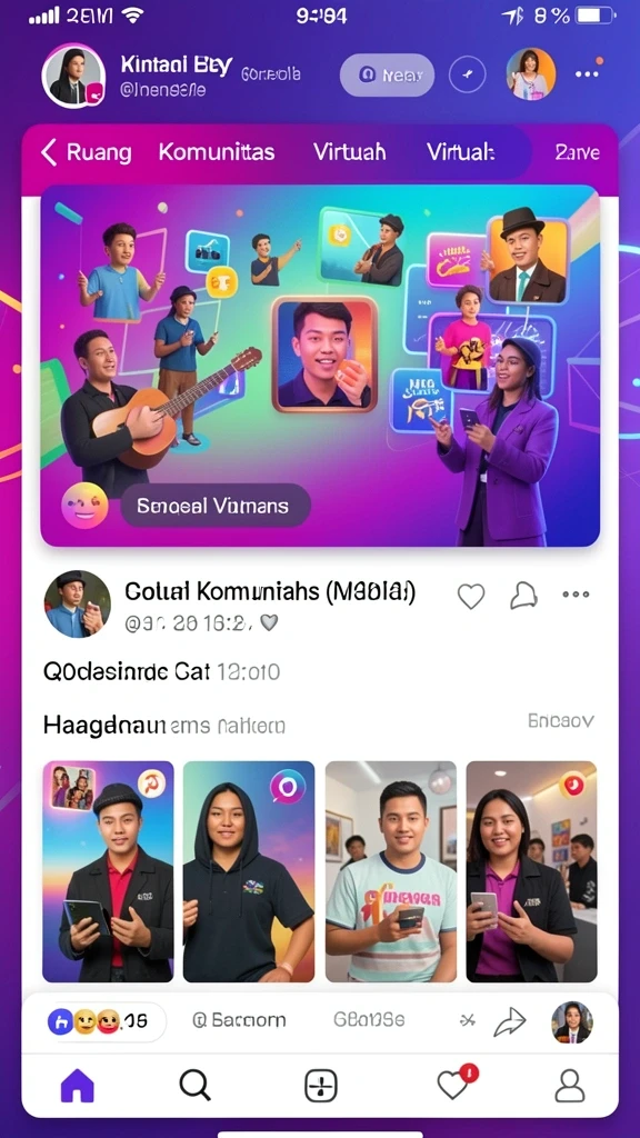 Tampilan awal yang menarik dan penuh warna.