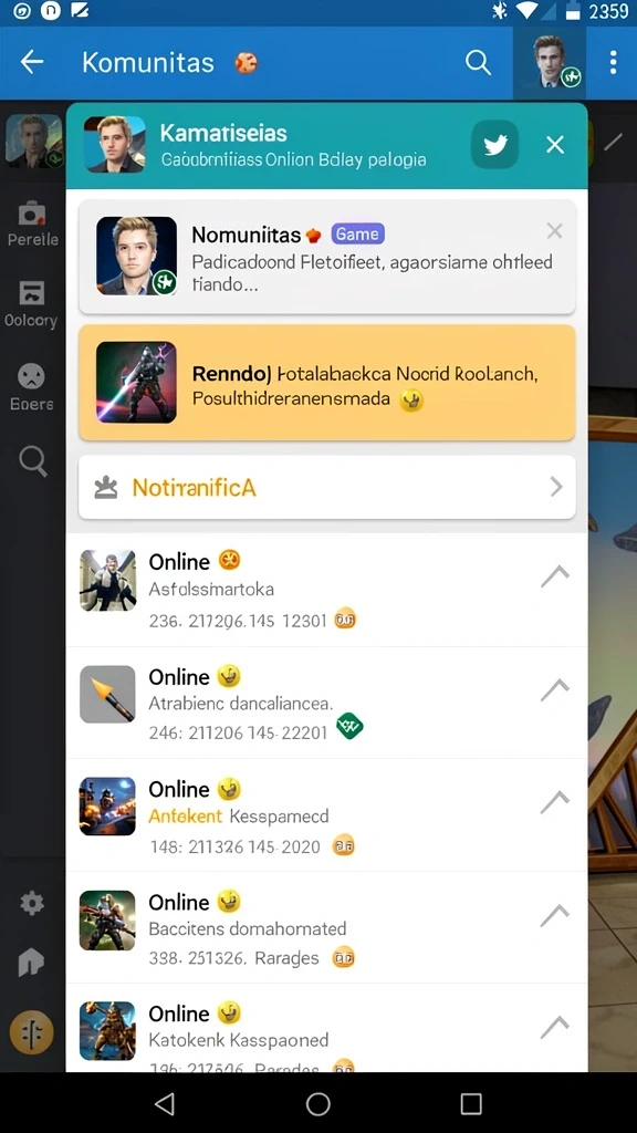 Screenshot menunjukkan tampilan awal permainan dengan grafis yang menarik.