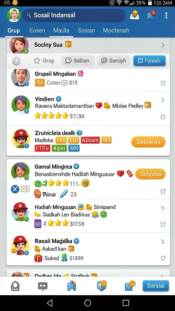 Screenshot menampilkan fitur bonus yang menggiurkan.