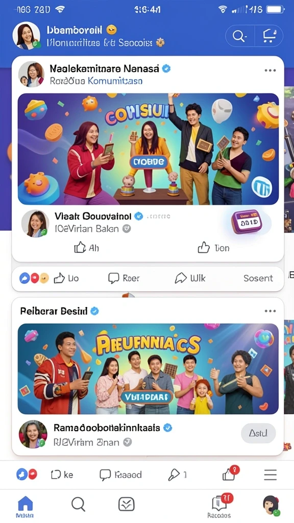 Screenshot menunjukkan tampilan antarmuka aplikasi RUMAHTOTO yang menarik.