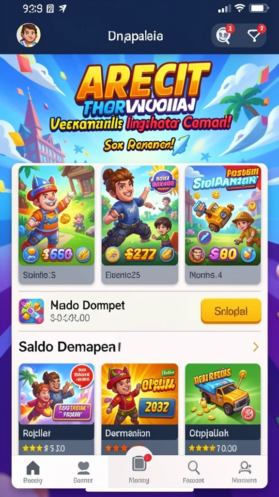 Gambaran antarmuka yang menarik dan mudah digunakan.