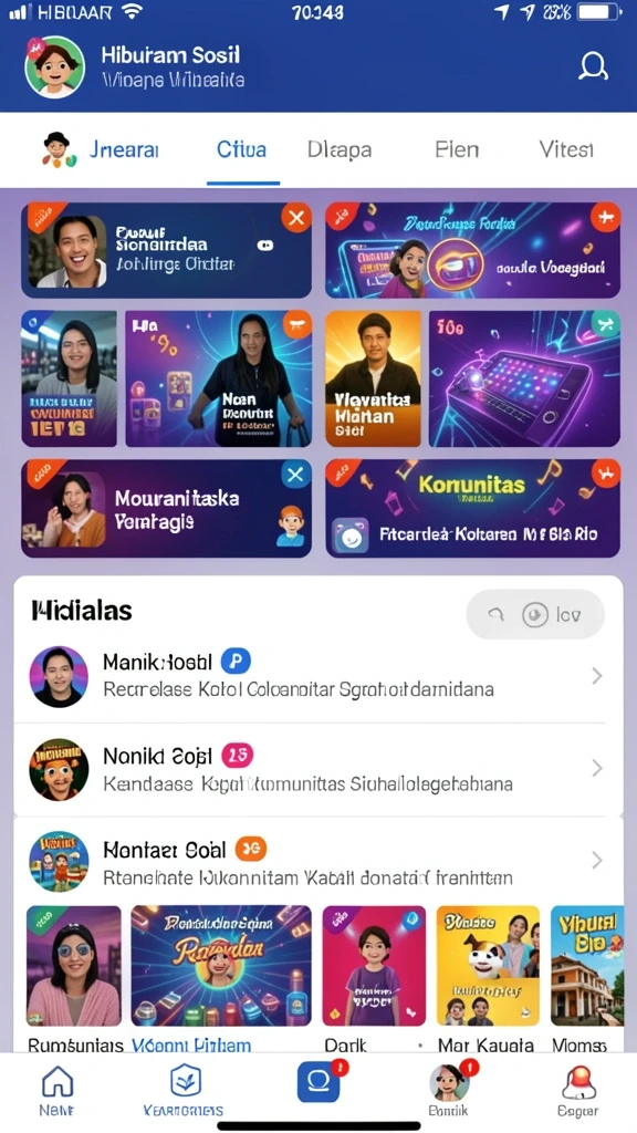 Tampilan antarmuka yang menarik dan modern.