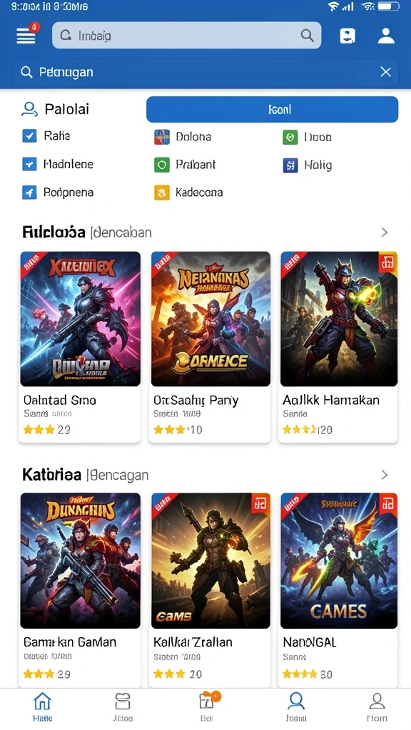 Antarmuka pengguna yang menarik dan modern.